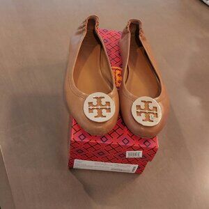 Tory Burch Mini Travel Ballet with metal logo
